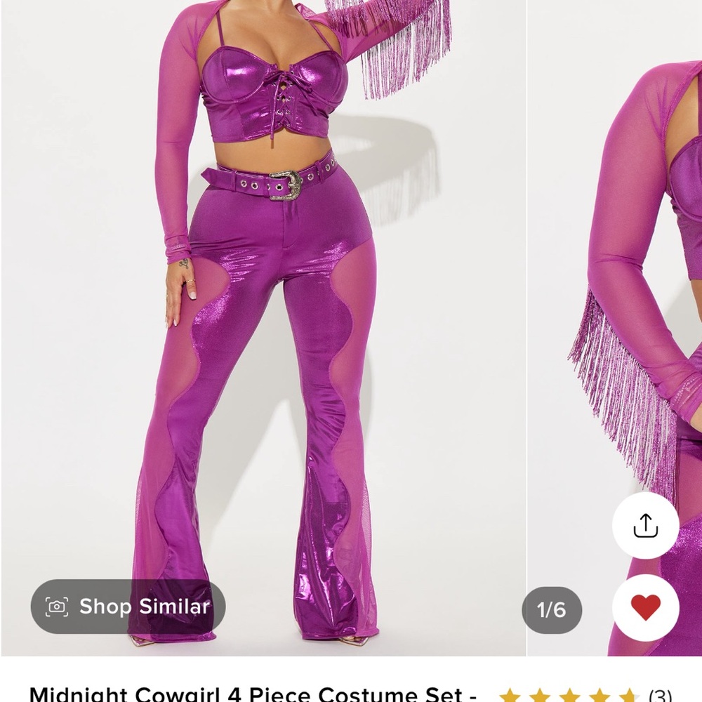 Purple cowgirl Halloween costume